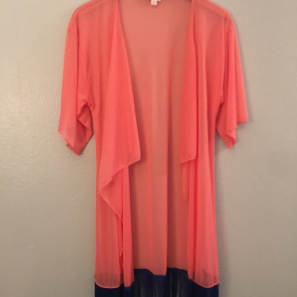 Lularoe coral kimono NWOT - Picture 1 of 3